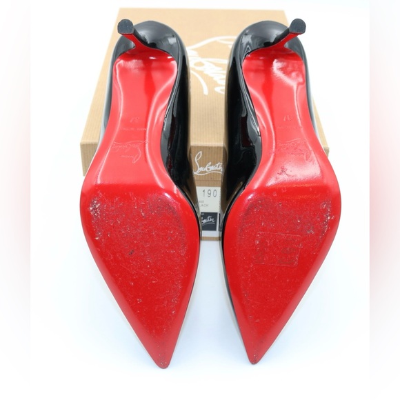 Christian Louboutin Decoltish 85 Patent Leather Heels Size 7 - Picture 3 of 11